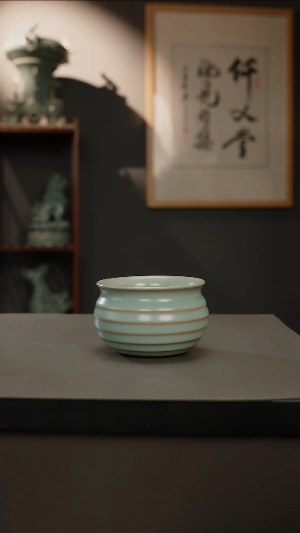 【闪购商品】杯原产地原矿 弦纹杯