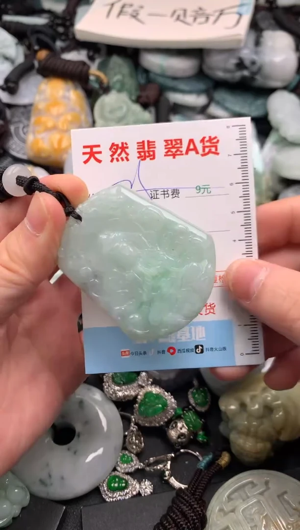 翡翠未镶嵌吊坠(不含链)1