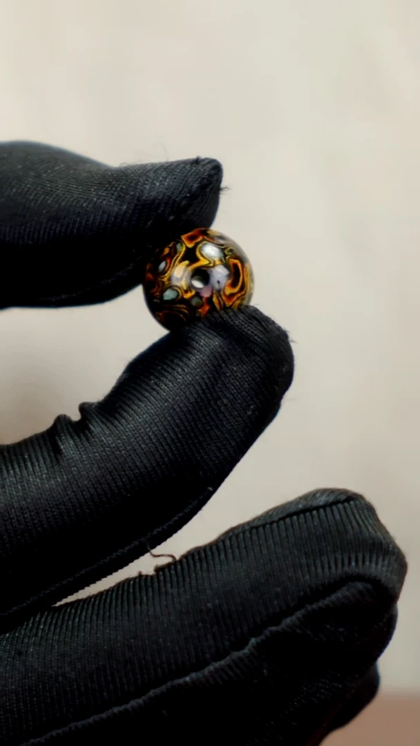 疯子大漆黑金螺钿13mm