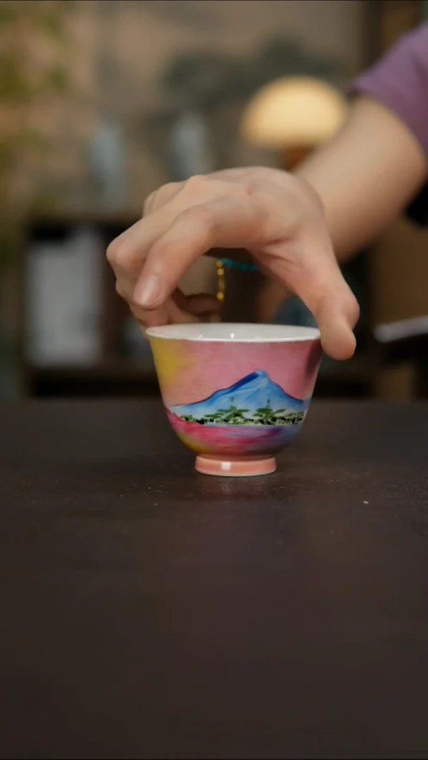 杯景德镇陶瓷杯碗柴烧多人瑕疵