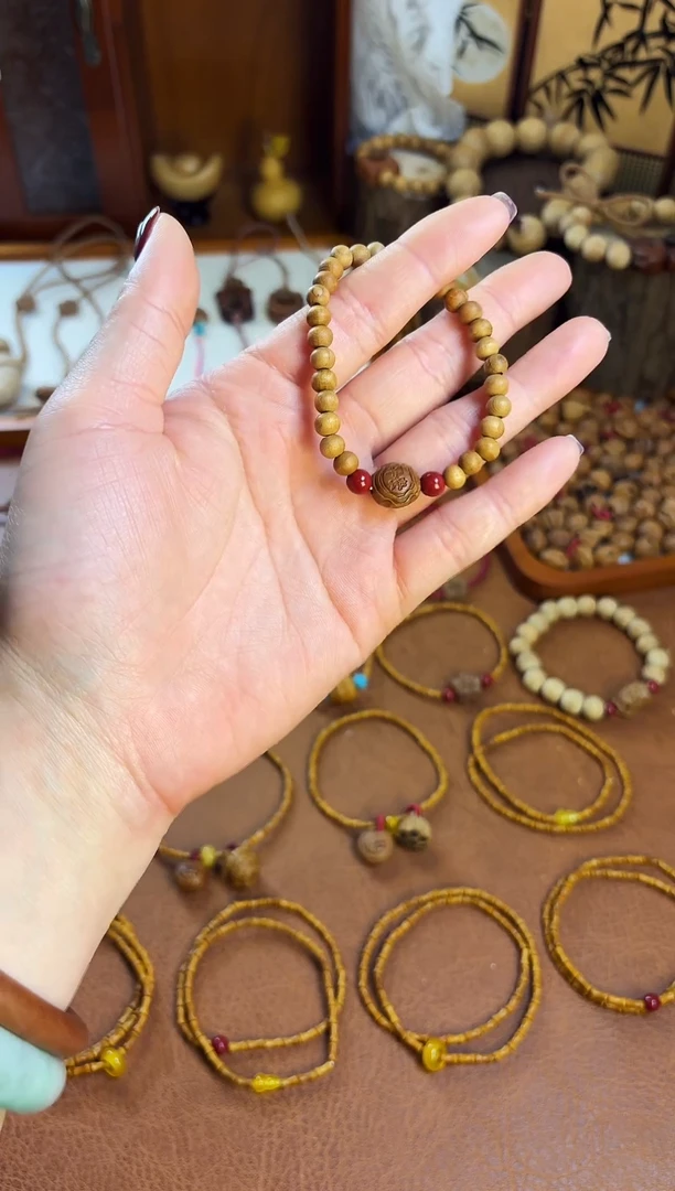 手串桃核古桃坊  桃木平安手链