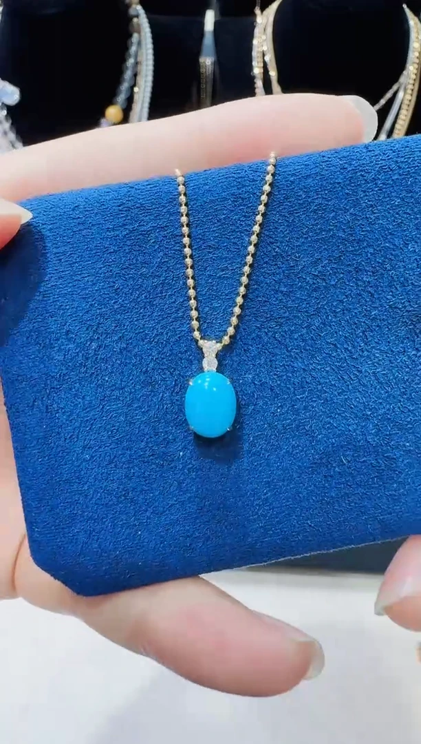 吊坠不含链18K金镶嵌钻石单坠