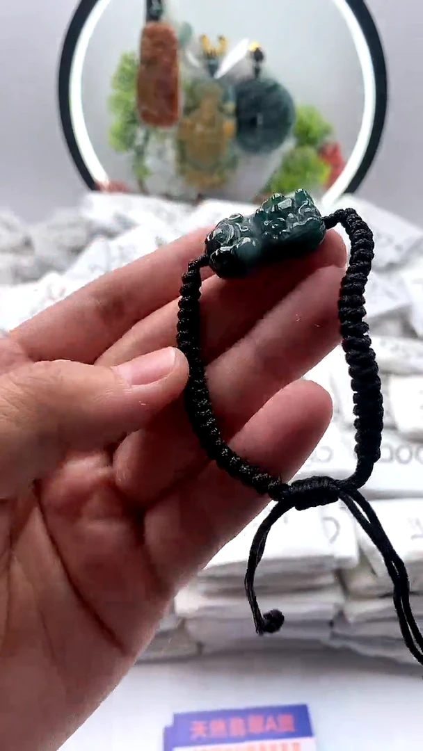 【闪购商品】翡翠颈饰未镶嵌貔貅手绳