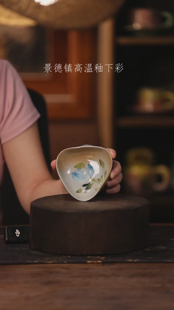 陶瓷景德镇高温釉下手绘陶瓷595
