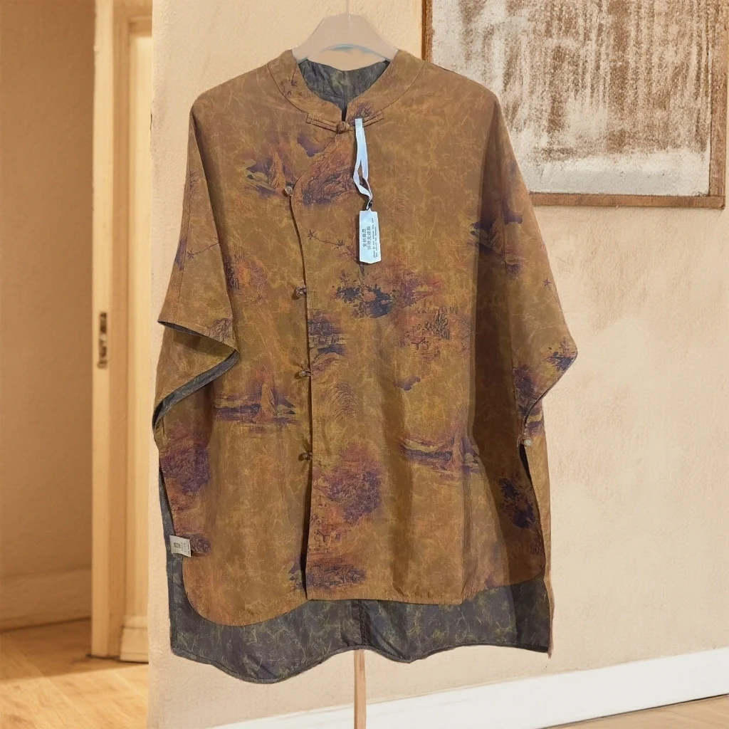 588【王公子专属】新款新中式宽松减龄气质茶服上衣