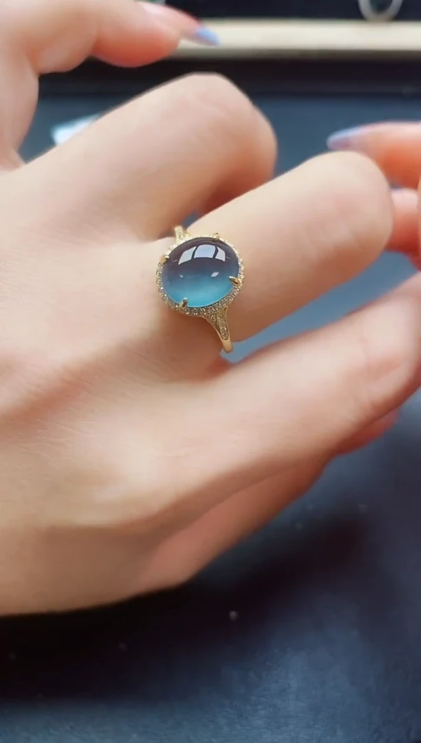 翡翠戒指银S925镶嵌321321