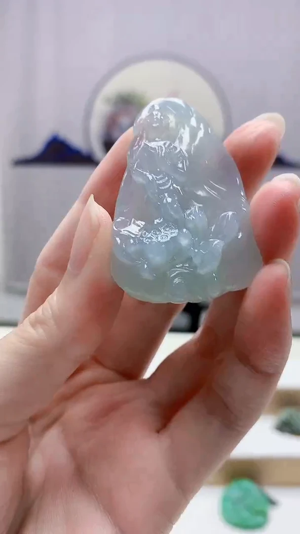 未镶嵌定制翡翠4868zm-毛货挂件109