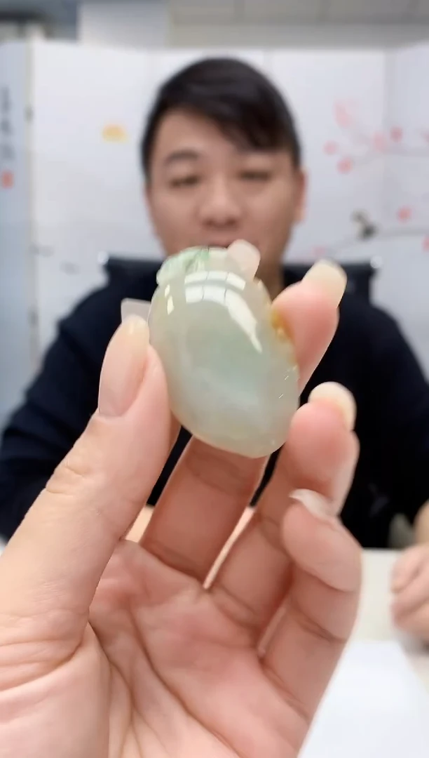 【闪购商品】定制翡翠未镶嵌4925lr-毛货挂件20