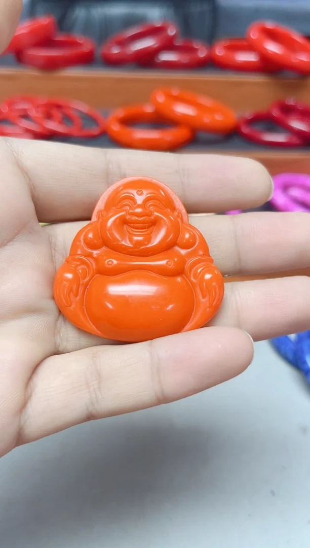 01好精品橘莫色佛公吊坠