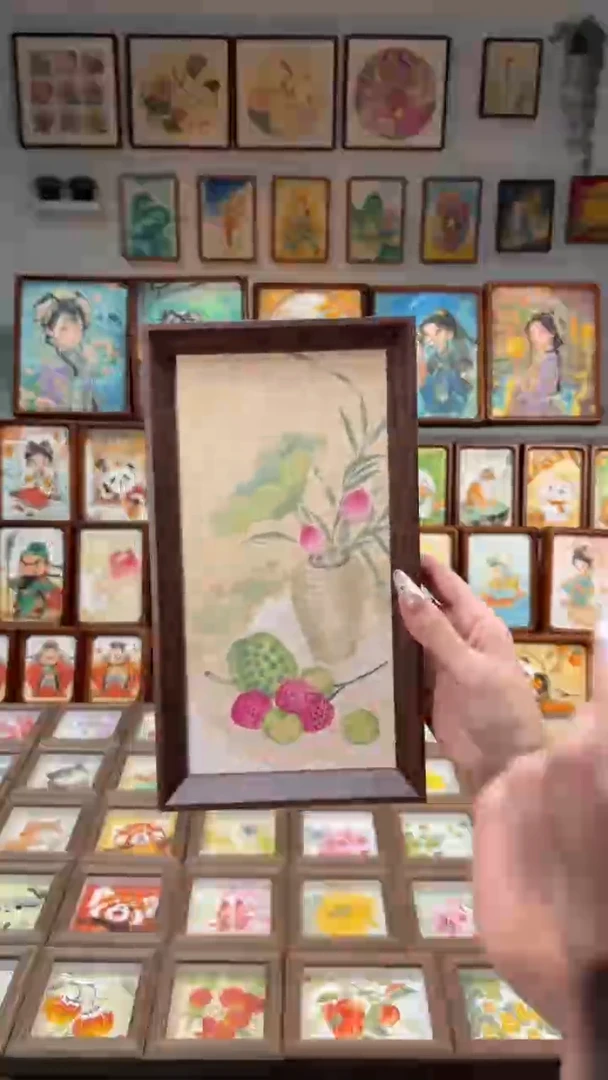 国画荷花莲蓬清供 手绘国画27