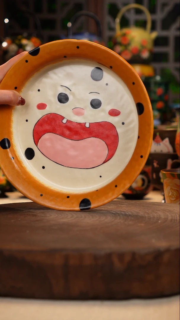 紫砂油画手绘釉下彩