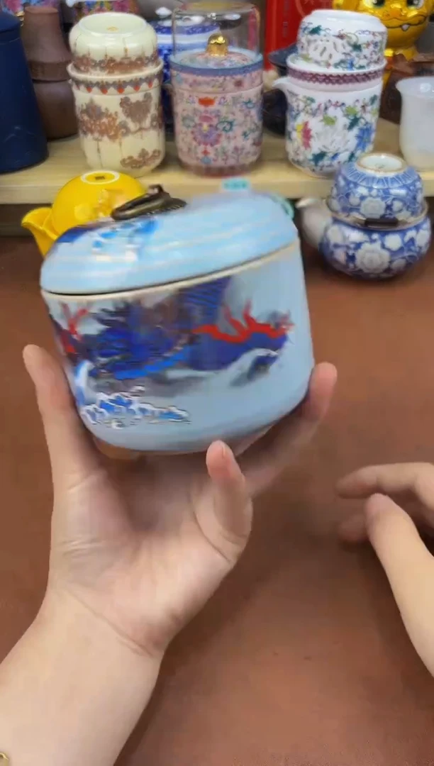 陶瓷茶具摆件旅行套组