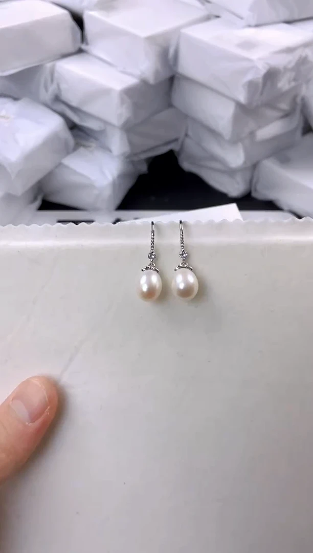 未镶嵌耳饰淡水珍珠ed1038