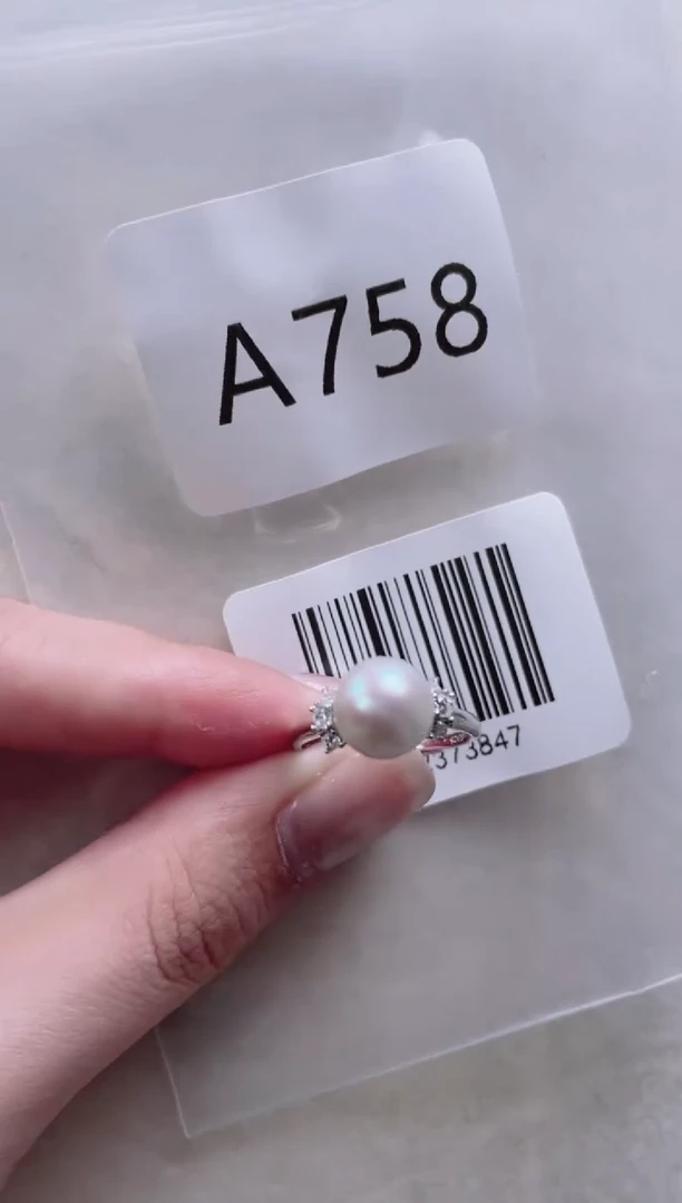 【闪购商品】海水珍珠戒指银S925镶嵌A758