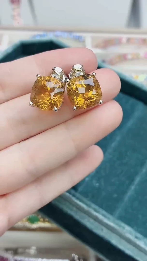 银S925镶嵌耳饰水晶290ZB1107产品一个