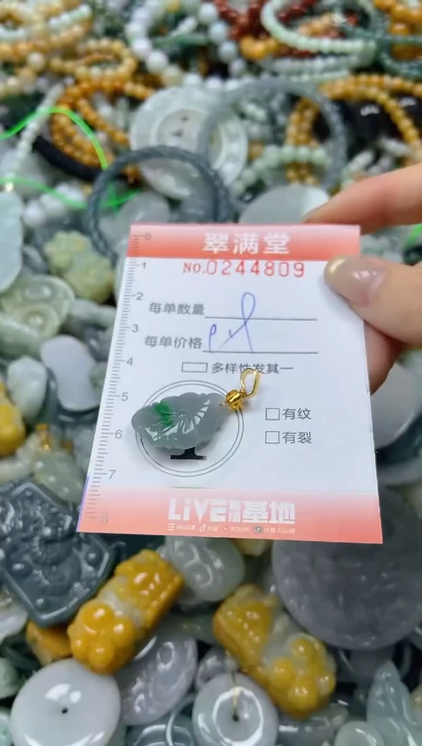 未镶嵌挂件翡翠闪购0244809
