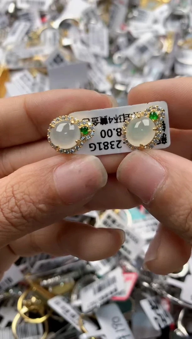 银S925镶嵌戒指翡翠777   5