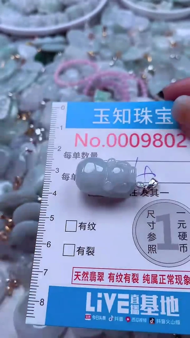 吊坠(不含链)未镶嵌翡翠9802