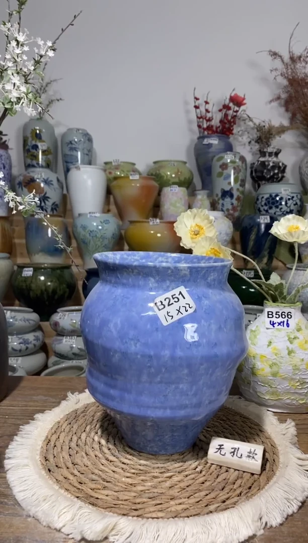 景德镇瓷韵陶瓷花盆   手工制品 完美主义者慎拍 B251