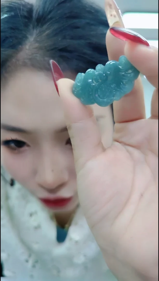 【闪购商品】翡翠颈饰未镶嵌0237 蓝水凤凰吊坠