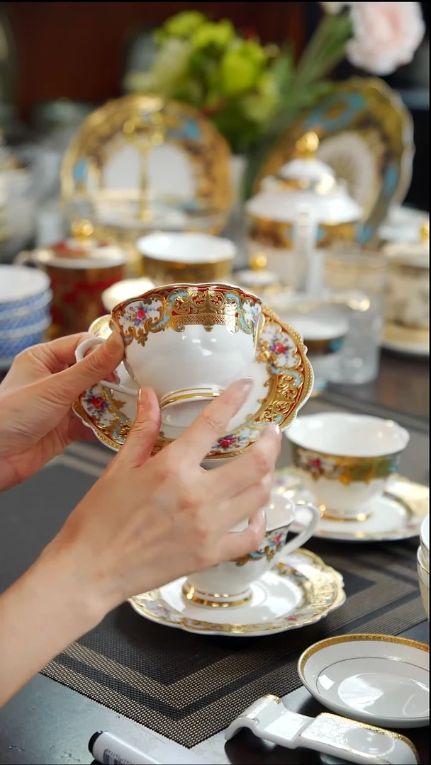 瓷片咖啡杯碟2套