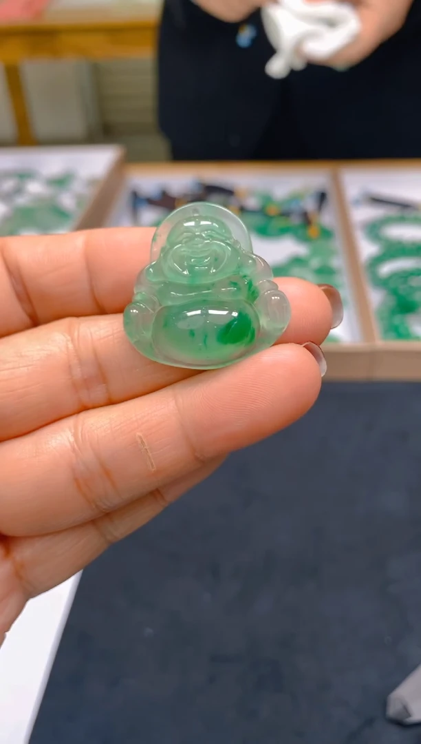 【闪购商品】石英质玉颈饰未镶嵌冰美人非洲翠2066