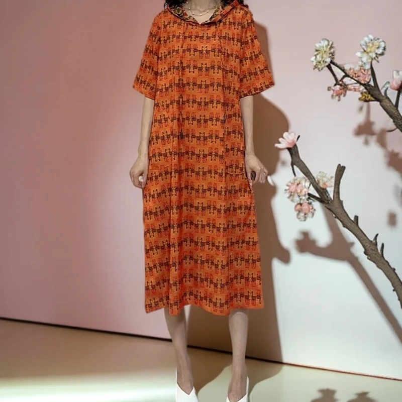 克妮米亚S018宽松夏季连衣裙女装连衣裙大码显瘦气质连衣裙