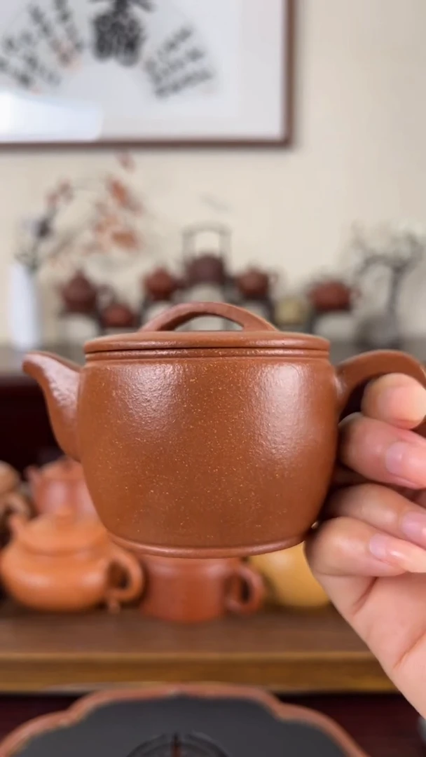 【闪购商品】紫砂茶壶黄降坡汉瓦壶150CC