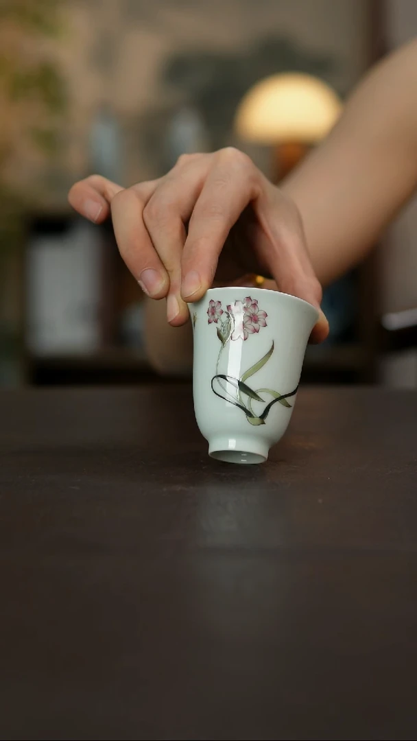 杯景德镇陶瓷杯碗柴烧多人