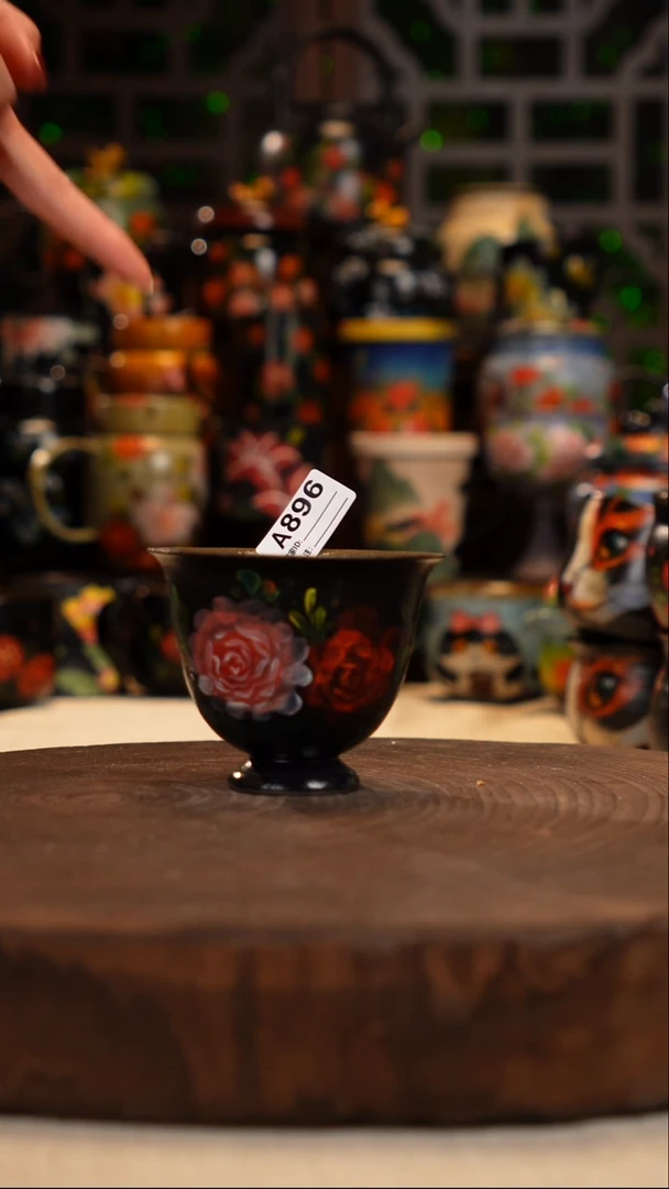 油画  手绘釉下彩896