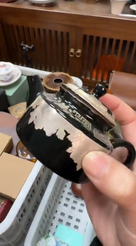摆件陶茶具茶具茶具银彩壶