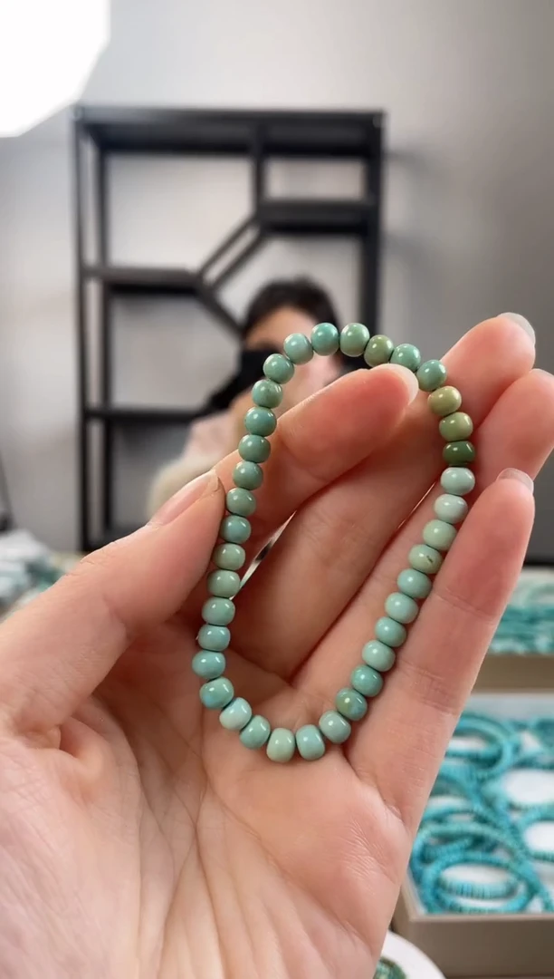 【闪购商品】绿松石珠宝奇石未镶嵌5.6+mm