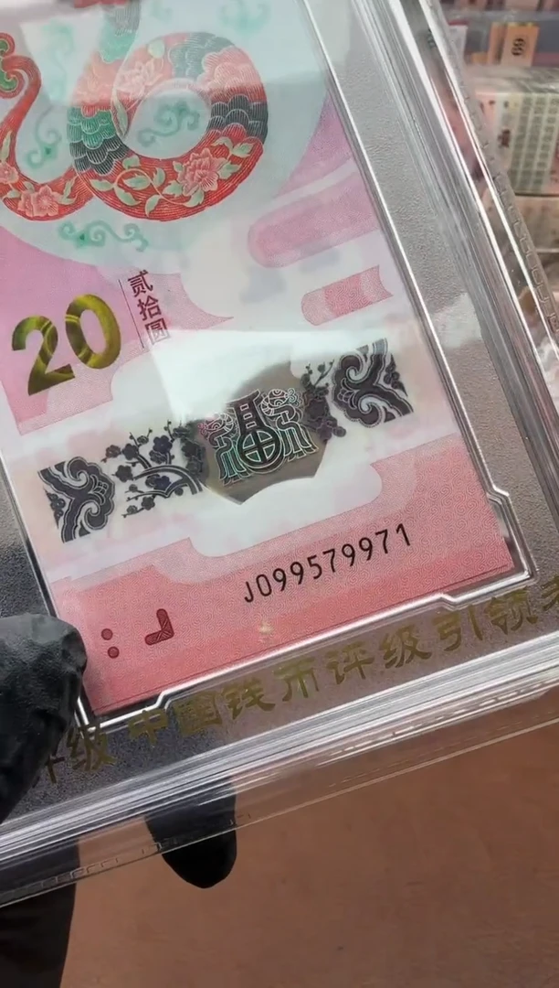 淡*蛇钞 标十   无7尾9971组