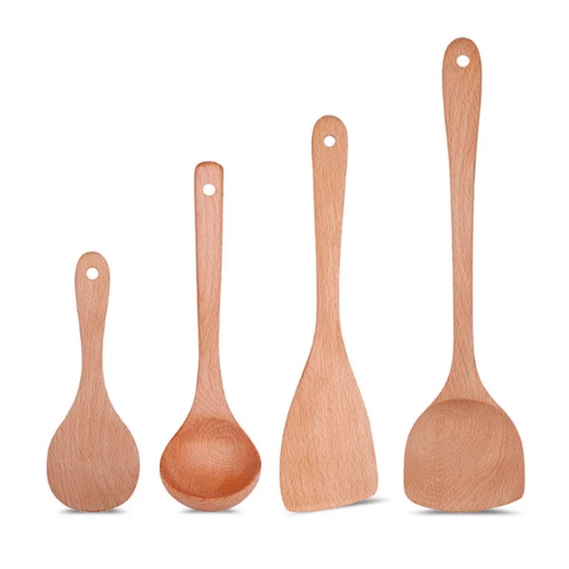 榉木不粘锅专用锅铲不伤锅家用炒菜铲子无漆无蜡原木木铲厨房套装