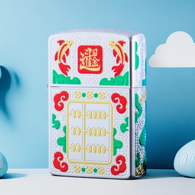 zorro佐罗原装二代包银如意算盘煤油打火机创意个性时尚国庆礼品