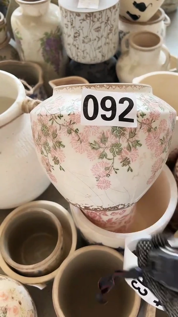 【闪购商品】陶瓷花盆高17cm内口12cm