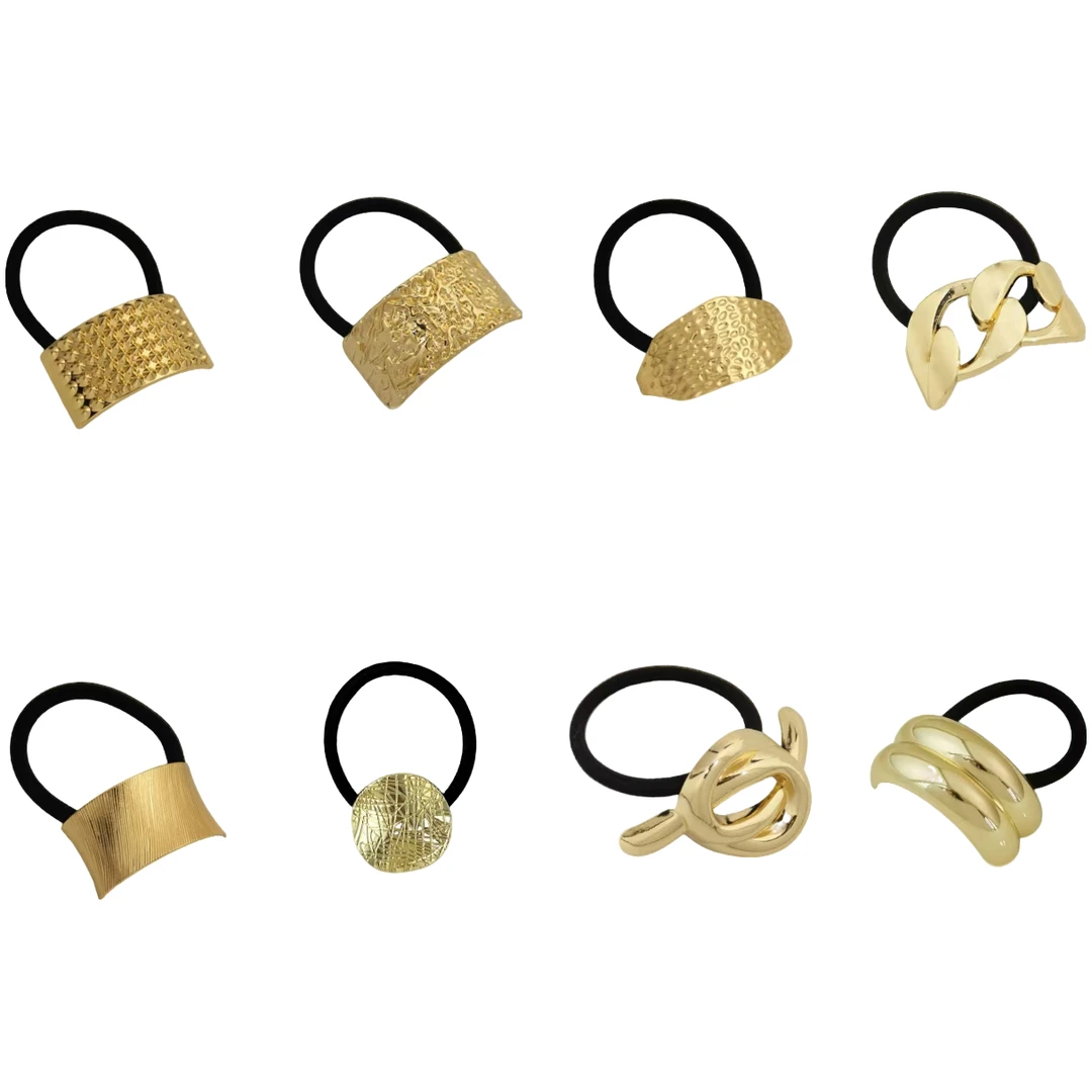 新款不规则弧形发圈时尚扎发皮筋高级马尾气质头绳百搭SugarBox