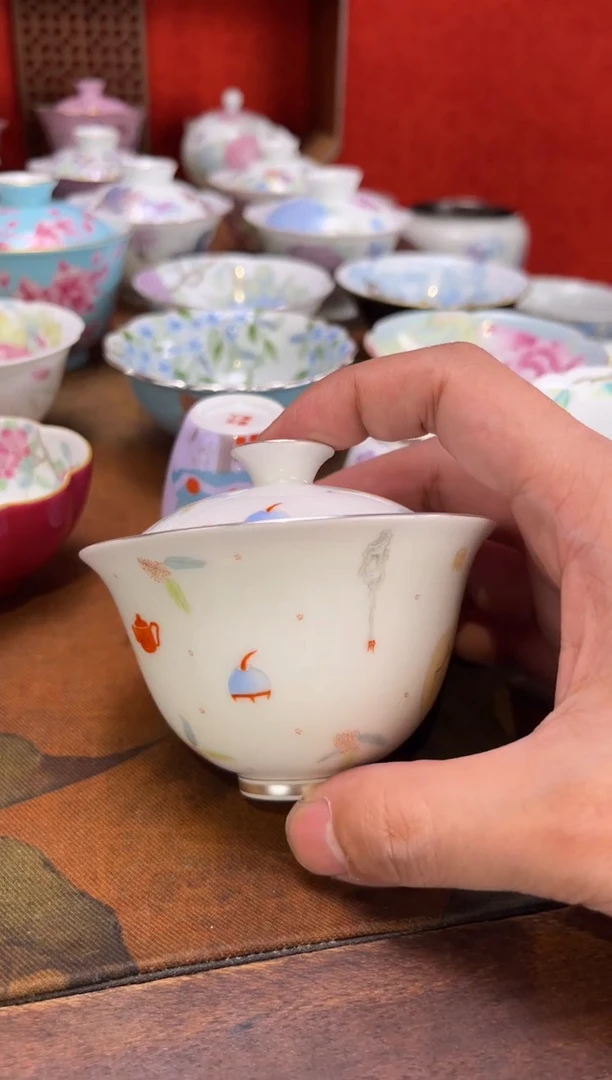 景德镇纯手绘陶瓷茶具