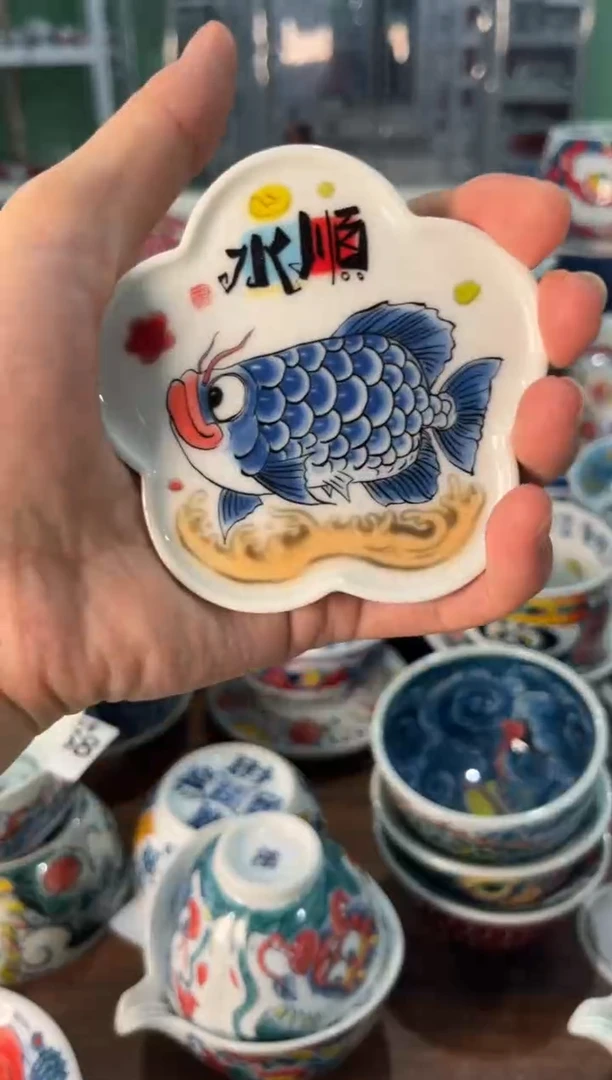 昨明景德镇陶瓷：杯垫