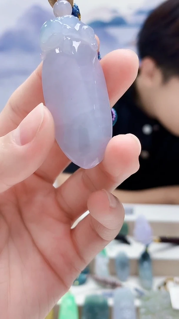 未镶嵌定制翡翠5145lr-毛货挂件184