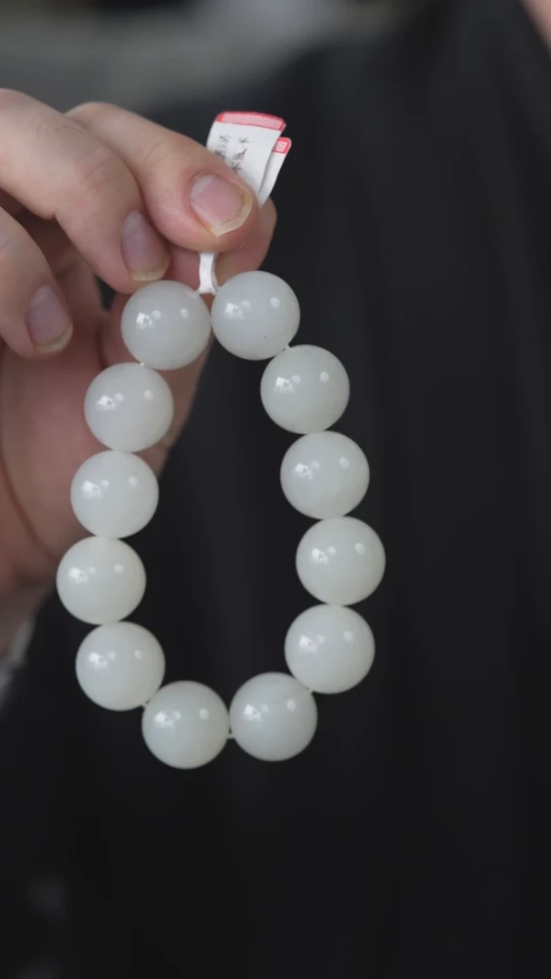 未镶嵌手链和田玉手串卡18