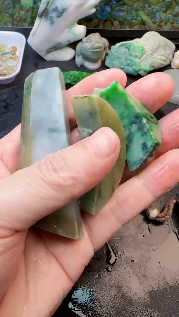 翡翠未镶嵌颈饰13