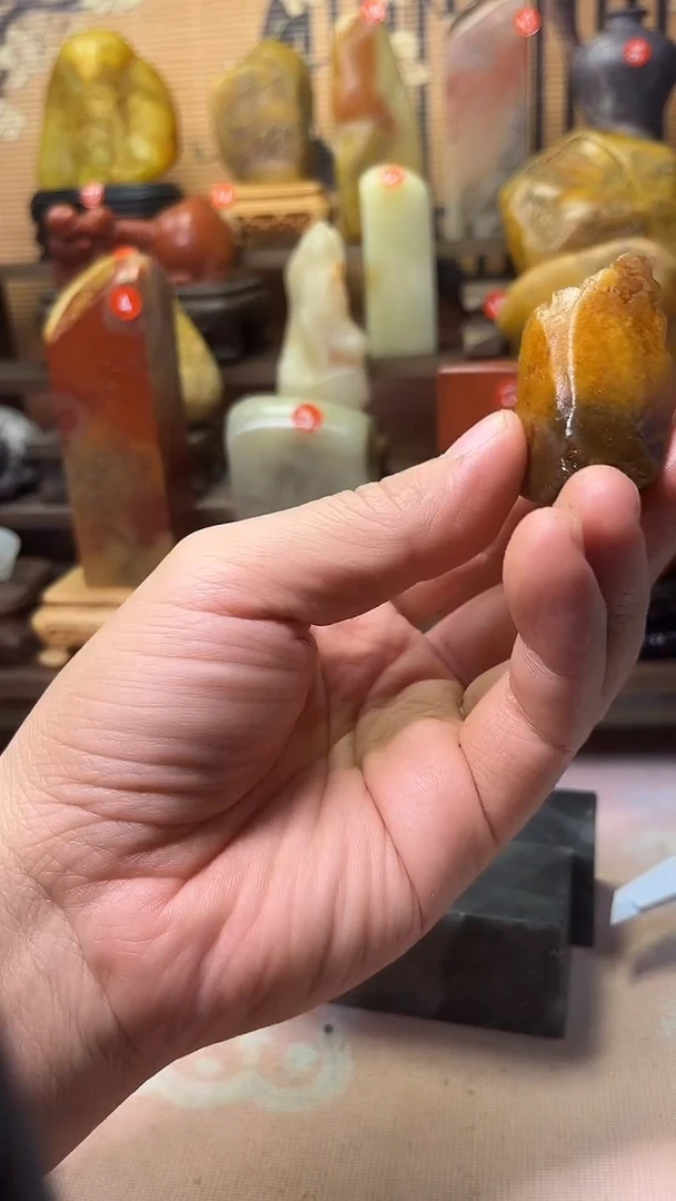 寿山石印石梅*寿山石田料溪蛋