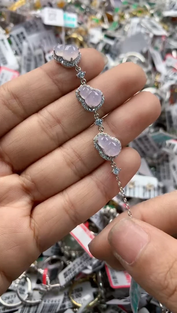银S925镶嵌戒指翡翠555    8