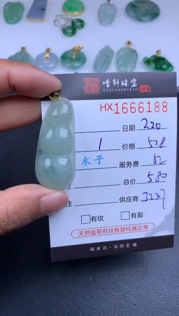 【闪购商品】翡翠挂件未镶嵌哈轩 挂件1