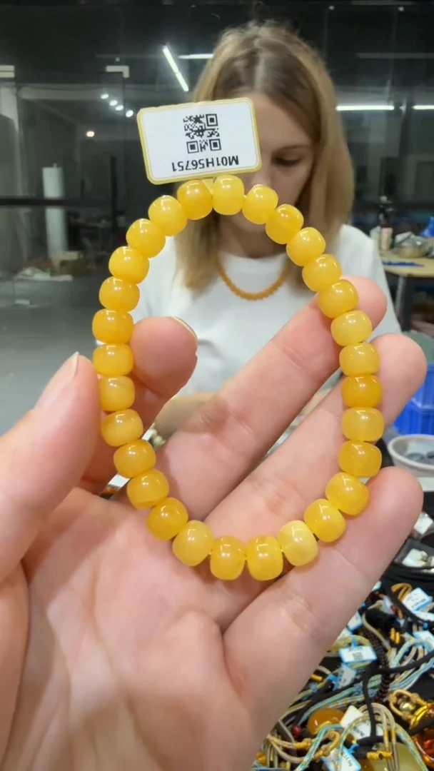手链琥珀未镶嵌假一罚三
