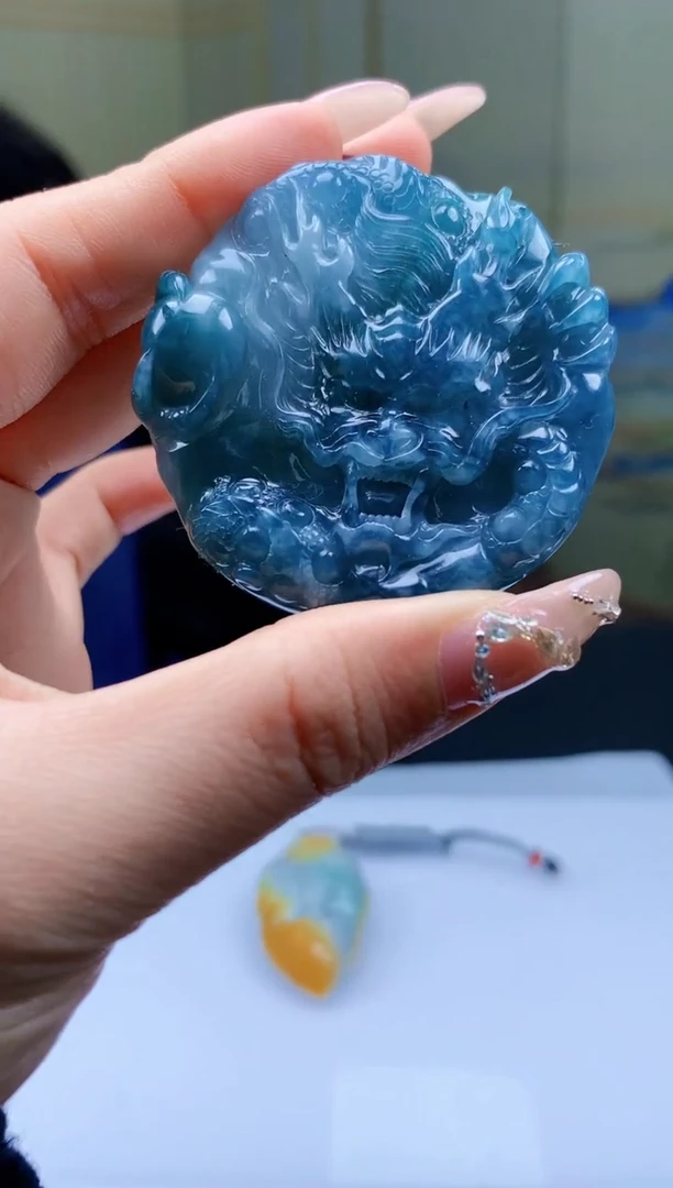 【闪购商品】定制翡翠未镶嵌5060ty-毛货挂件172