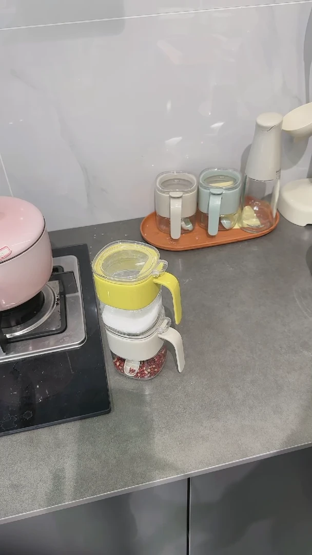 【闪购商品】瓷调味罐3件套