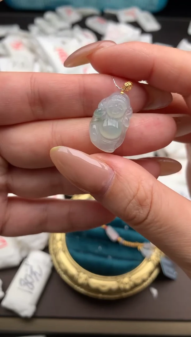 【闪购商品】翡翠颈饰18K金镶嵌 一