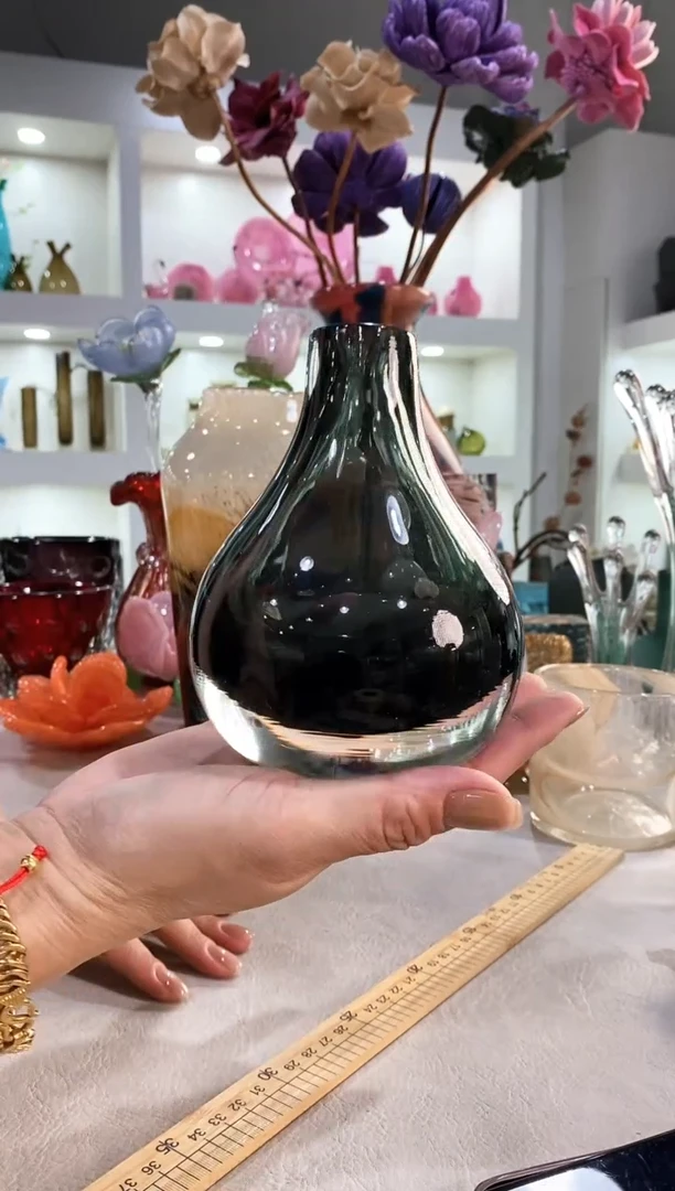 慕忆家手作琉璃花瓶瑕疵